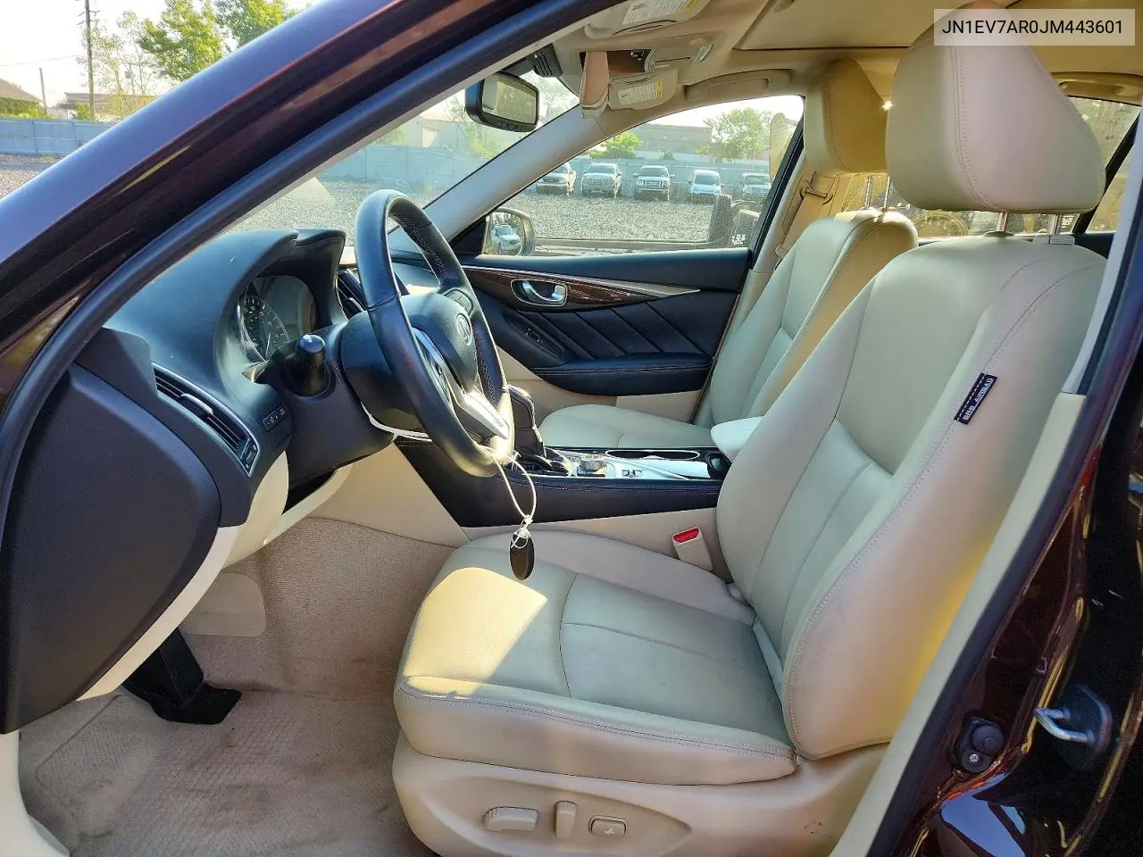 2018 Infiniti Q50 3.0T Luxe VIN: JN1EV7AR0JM443601 Lot: 60783886