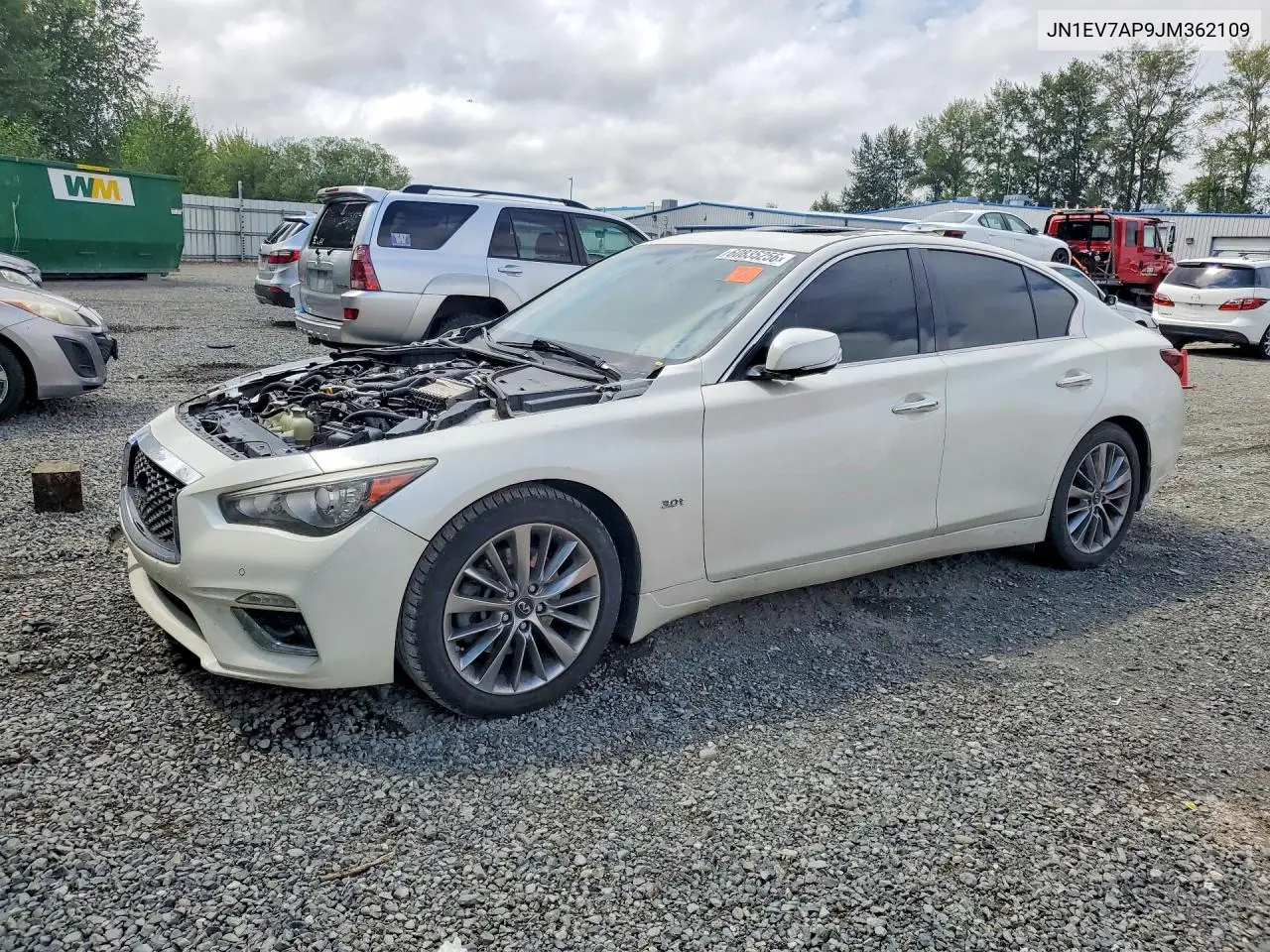 2018 Infiniti Q50 3.0T Luxe VIN: JN1EV7AP9JM362109 Lot: 60835256