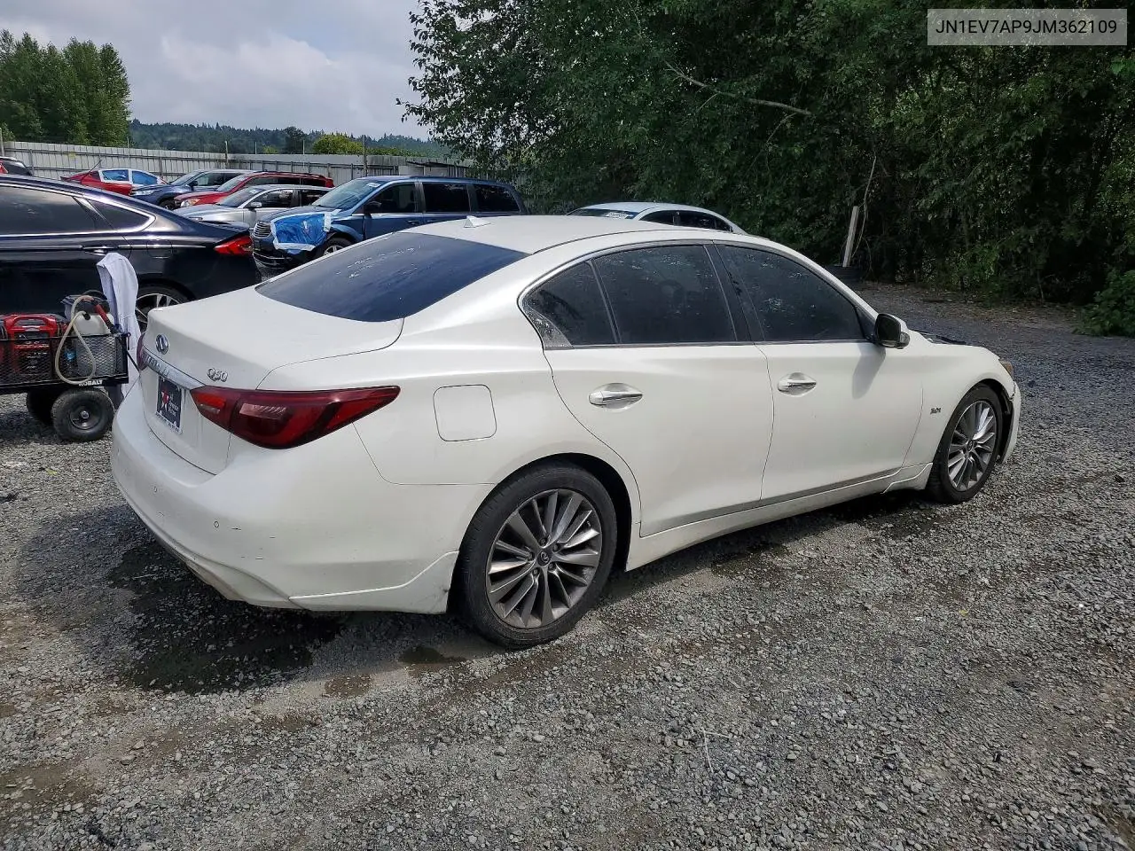 2018 Infiniti Q50 3.0T Luxe VIN: JN1EV7AP9JM362109 Lot: 60835256