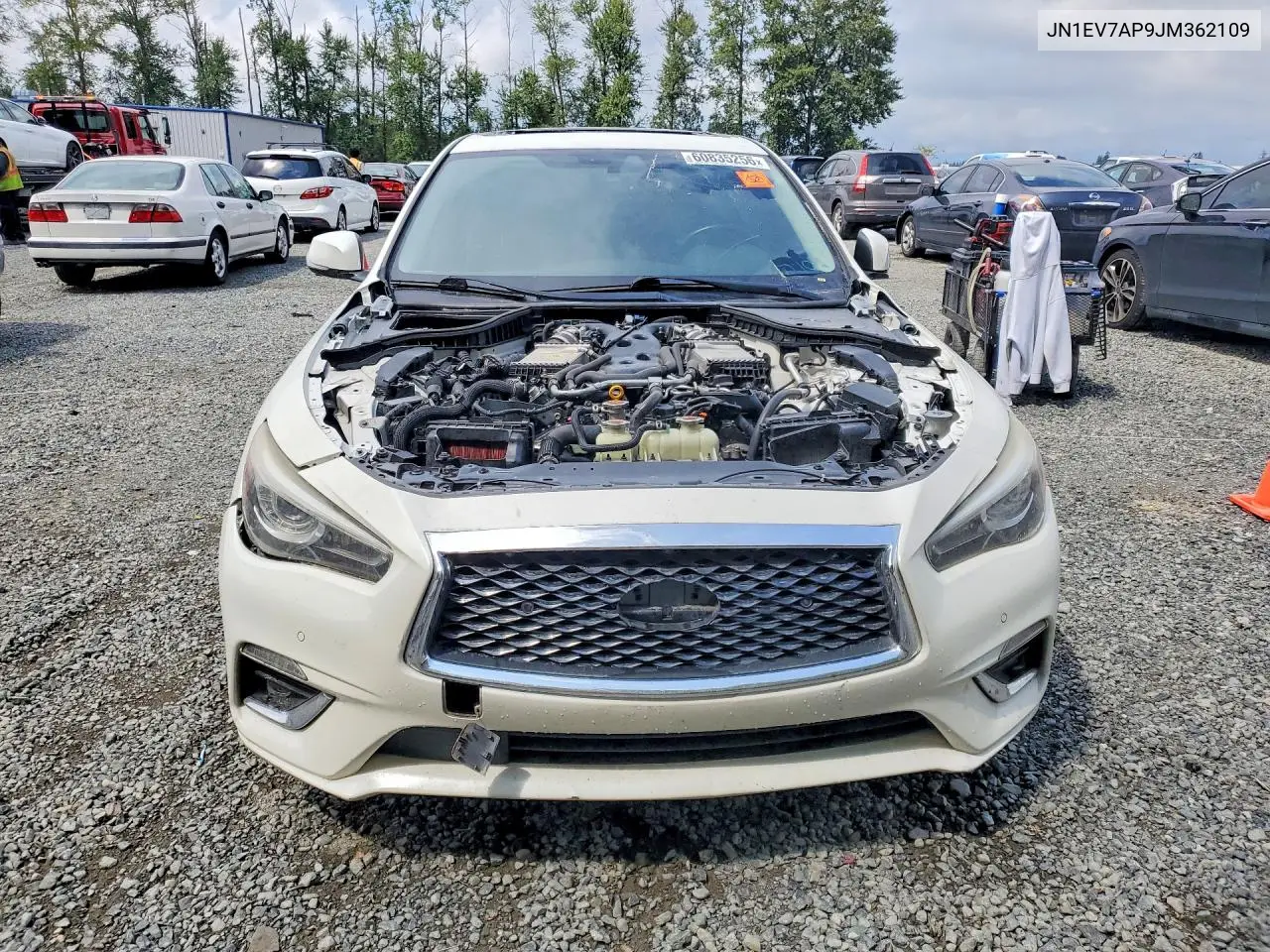 2018 Infiniti Q50 3.0T Luxe VIN: JN1EV7AP9JM362109 Lot: 60835256