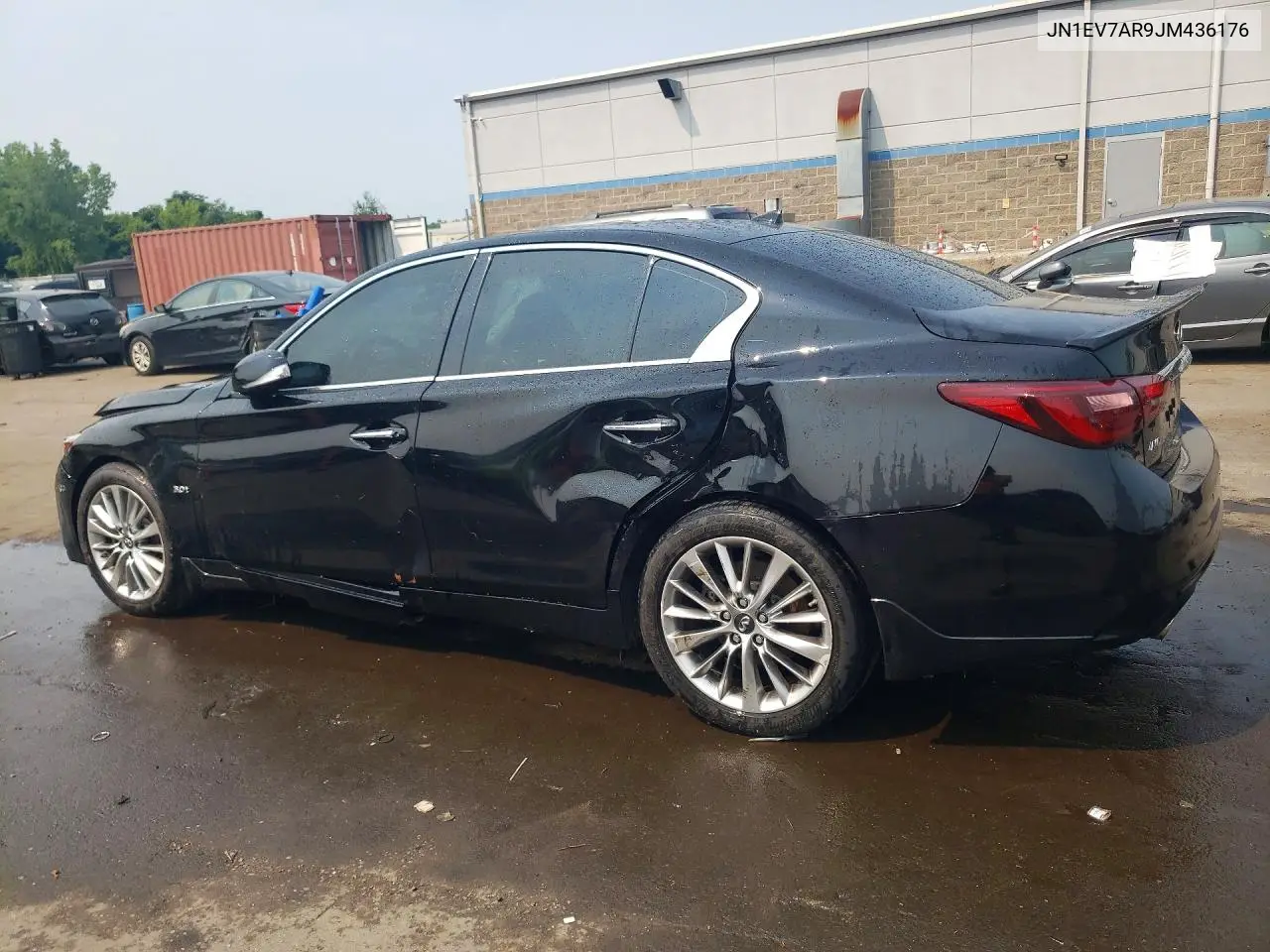 2018 Infiniti Q50 3.0T Luxe VIN: JN1EV7AR9JM436176 Lot: 60927876