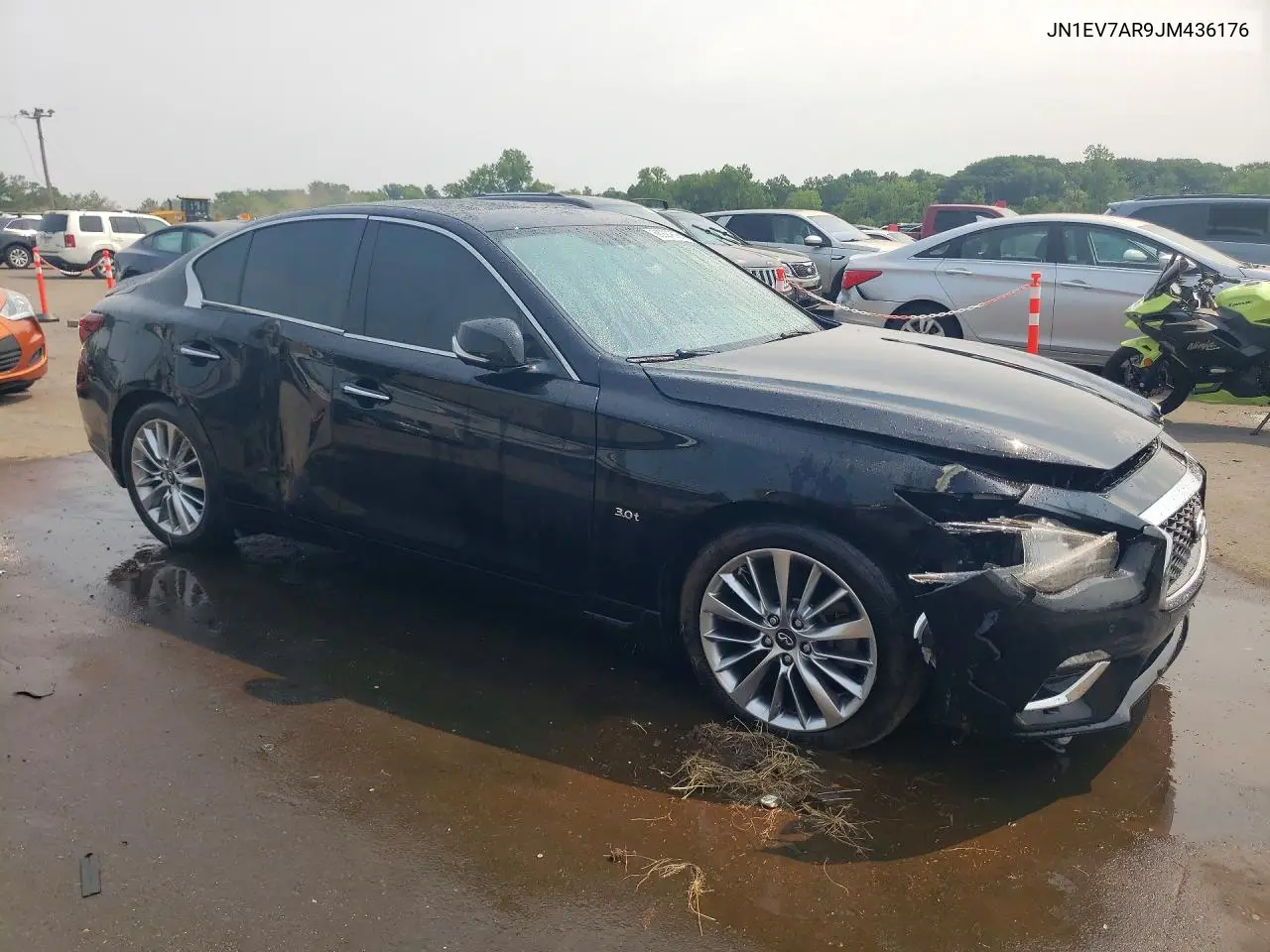 2018 Infiniti Q50 3.0T Luxe VIN: JN1EV7AR9JM436176 Lot: 60927876