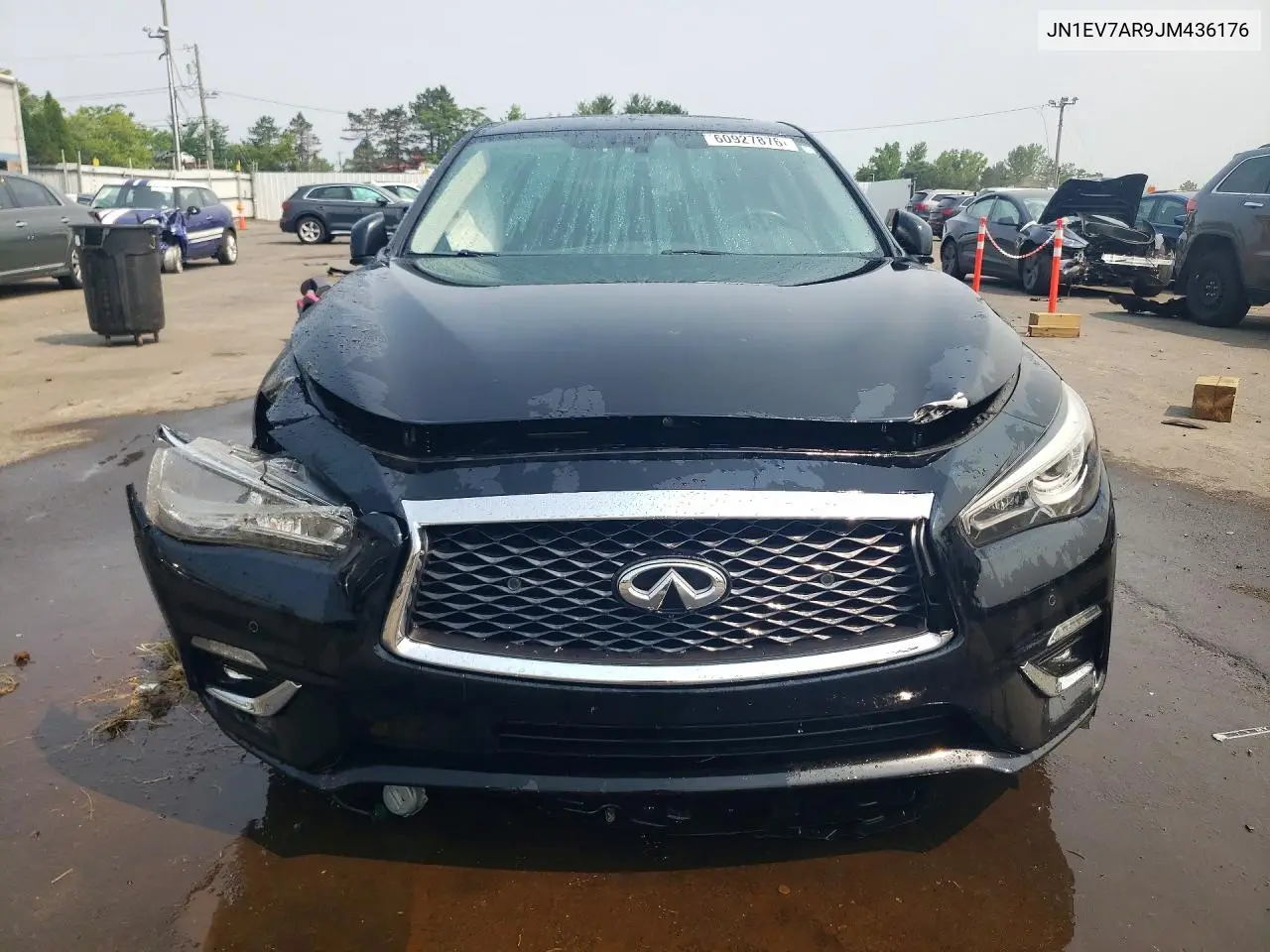2018 Infiniti Q50 3.0T Luxe VIN: JN1EV7AR9JM436176 Lot: 60927876