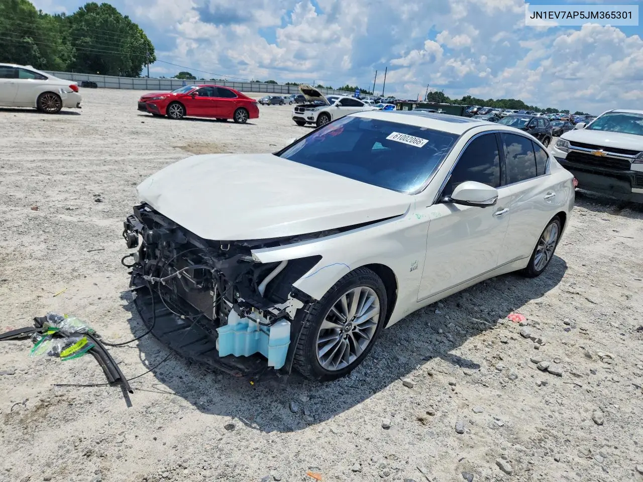 2018 Infiniti Q50 3.0T Luxe VIN: JN1EV7AP5JM365301 Lot: 61002066