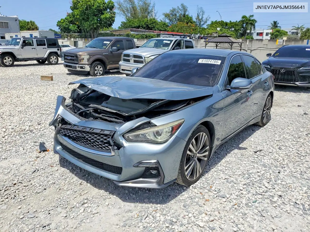 2018 Infiniti Q50 3.0T Sport VIN: JN1EV7AP6JM356641 Lot: 61024786