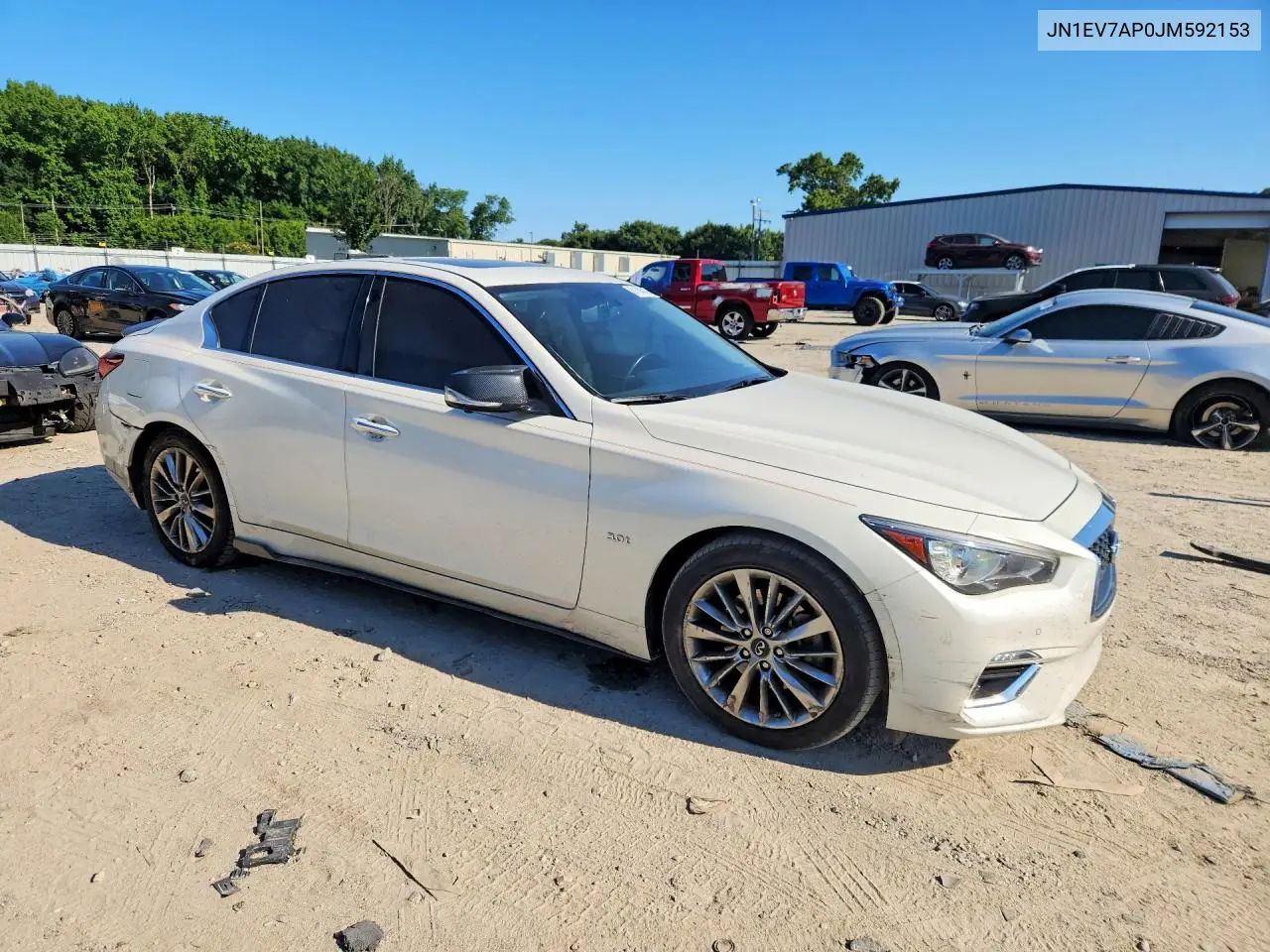 2018 Infiniti Q50 3.0T Luxe VIN: JN1EV7AP0JM592153 Lot: 61184016