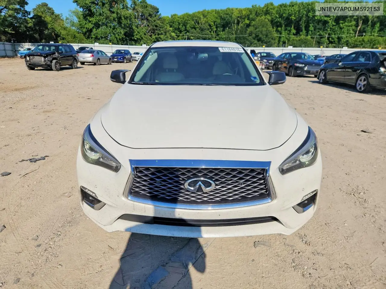 2018 Infiniti Q50 3.0T Luxe VIN: JN1EV7AP0JM592153 Lot: 61184016