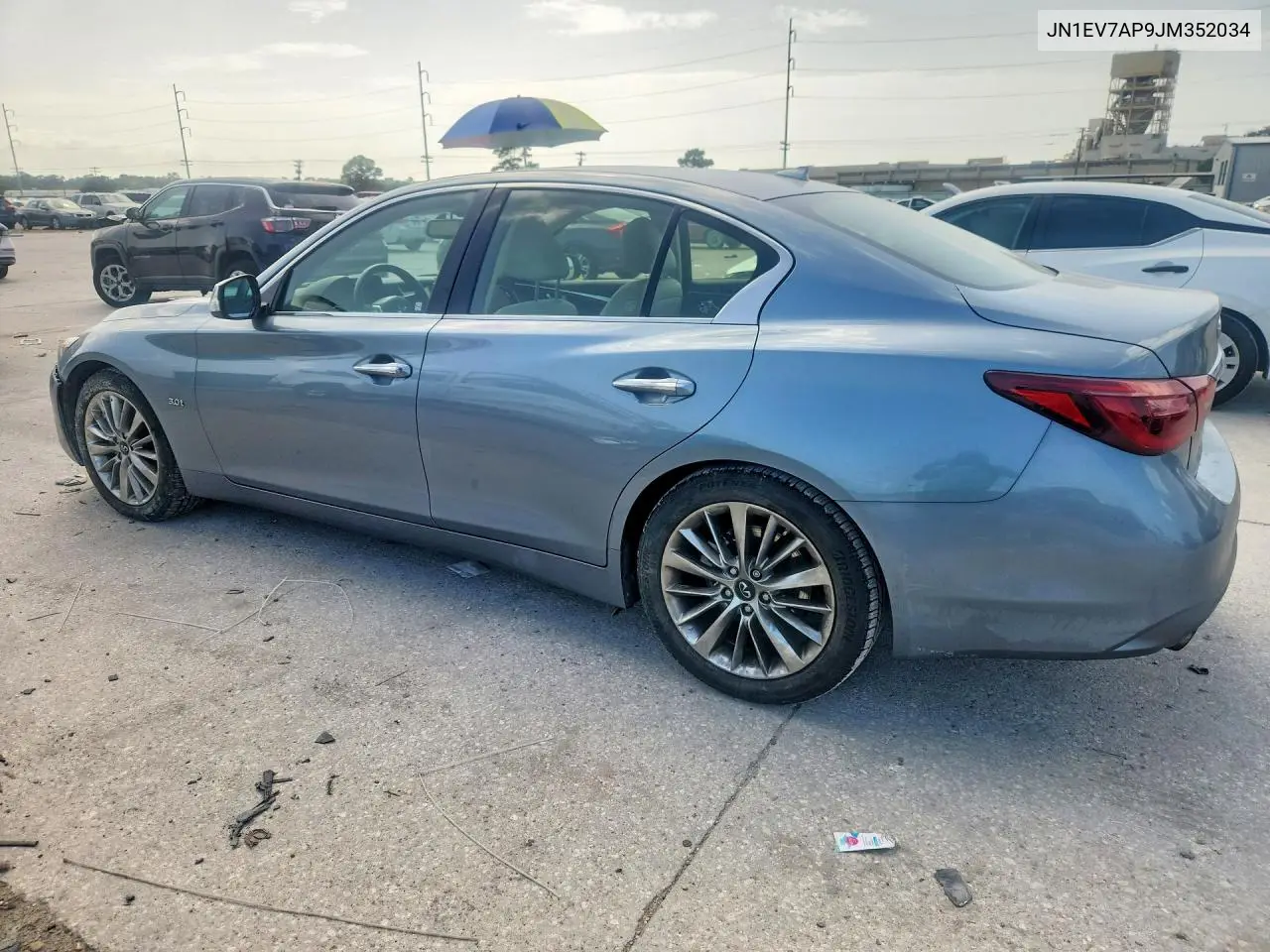 2018 Infiniti Q50 3.0T Luxe VIN: JN1EV7AP9JM352034 Lot: 61300516