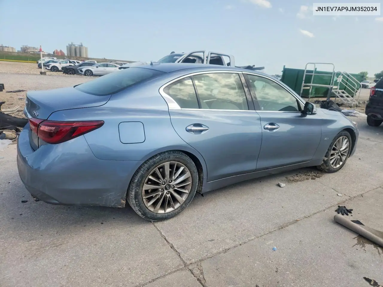 2018 Infiniti Q50 3.0T Luxe VIN: JN1EV7AP9JM352034 Lot: 61300516