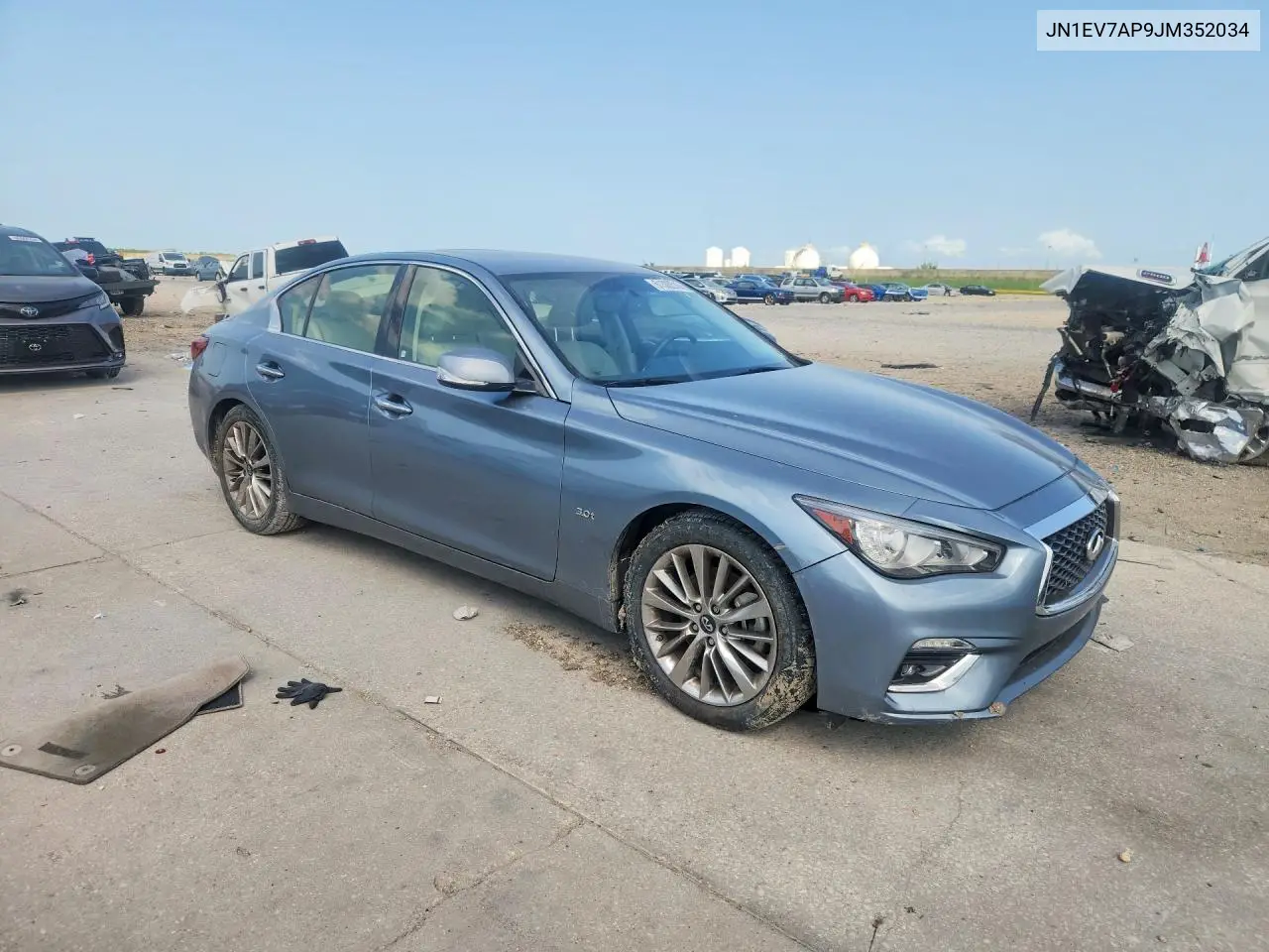 2018 Infiniti Q50 3.0T Luxe VIN: JN1EV7AP9JM352034 Lot: 61300516