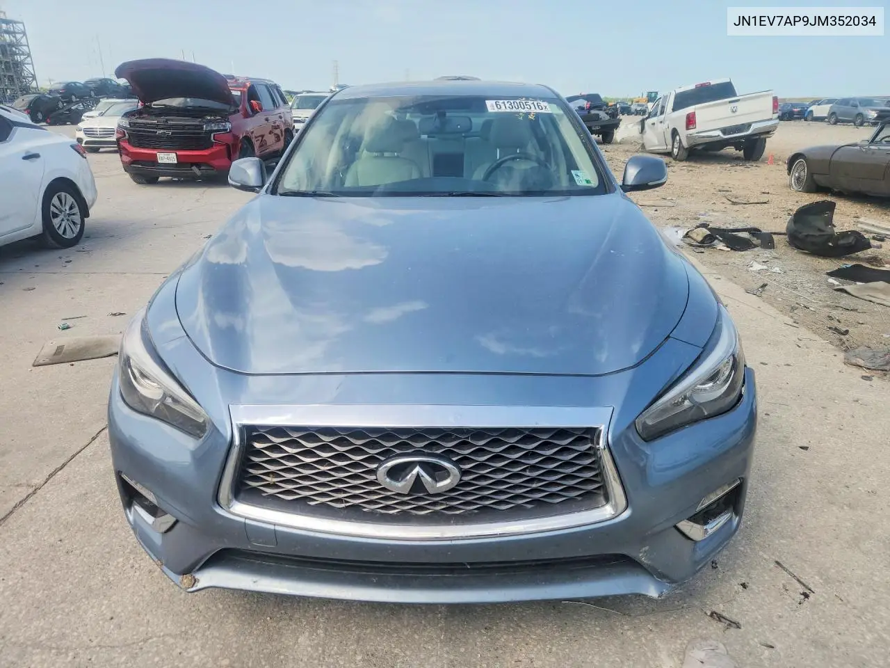 2018 Infiniti Q50 3.0T Luxe VIN: JN1EV7AP9JM352034 Lot: 61300516