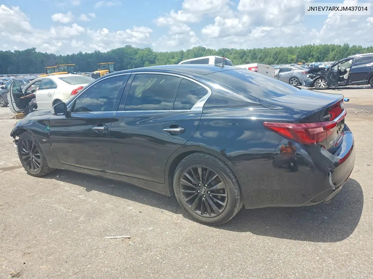 2018 Infiniti Q50 3.0T Luxe VIN: JN1EV7ARXJM437014 Lot: 61327346