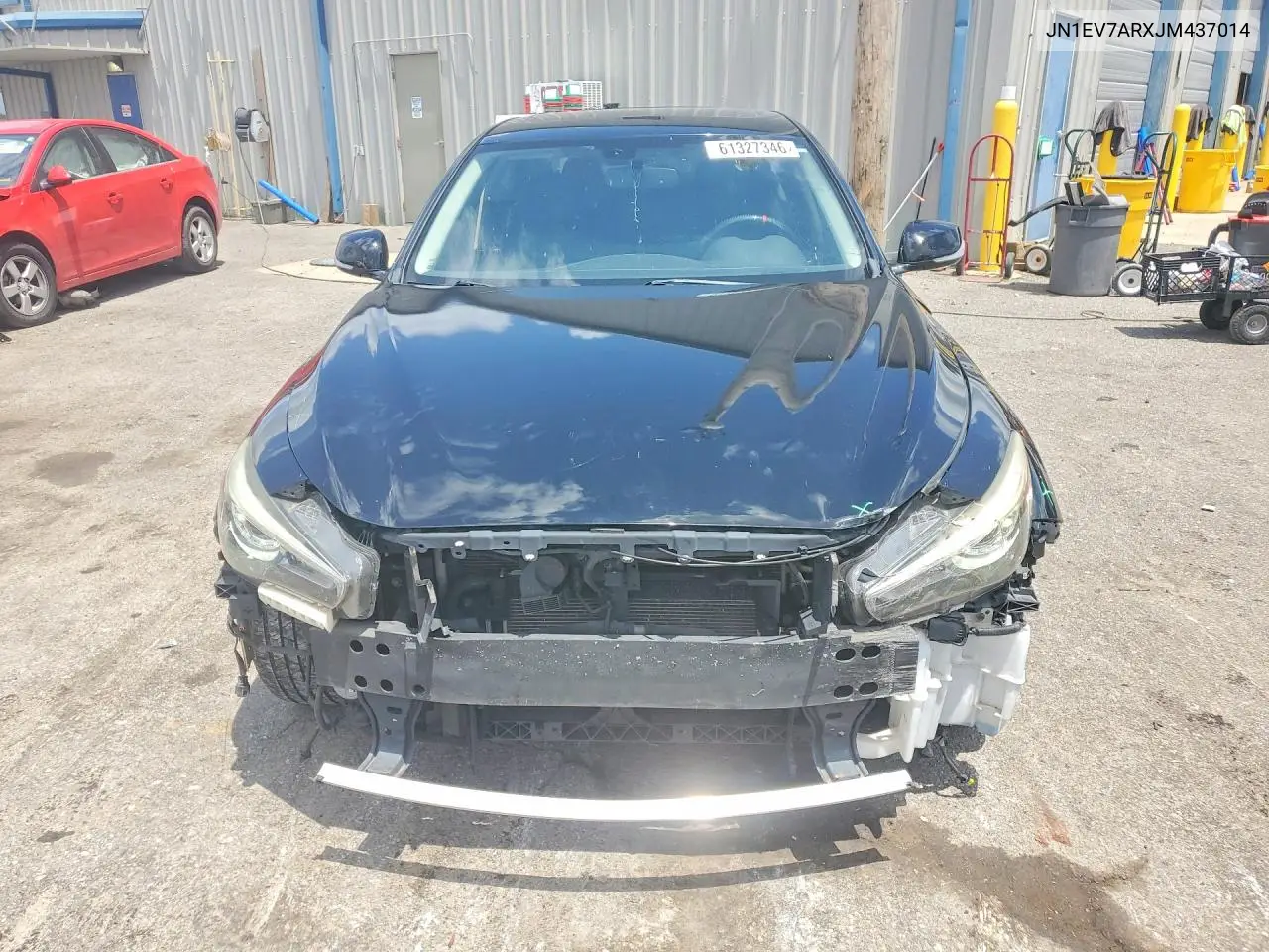 2018 Infiniti Q50 3.0T Luxe VIN: JN1EV7ARXJM437014 Lot: 61327346