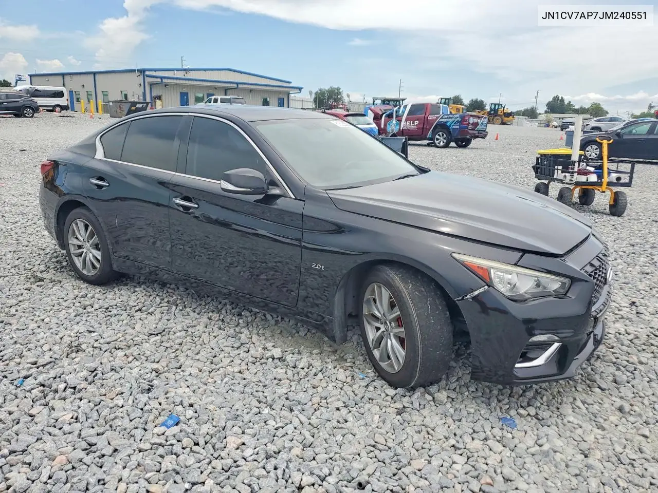 2018 Infiniti Q50 2.0T Luxe VIN: JN1CV7AP7JM240551 Lot: 61392686