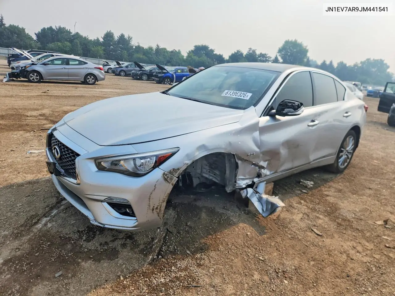 2018 Infiniti Q50 3.0T Luxe VIN: JN1EV7AR9JM441541 Lot: 61396326
