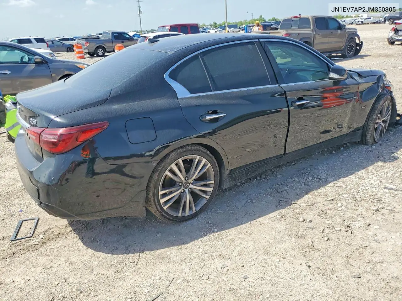 2018 Infiniti Q50 3.0T Luxe VIN: JN1EV7AP2JM350805 Lot: 61489046