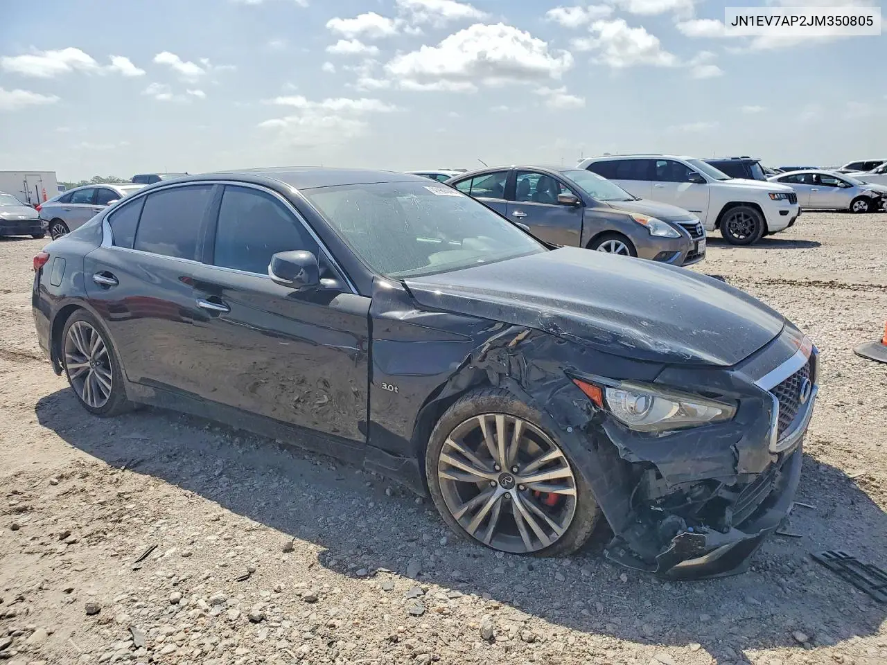 2018 Infiniti Q50 3.0T Luxe VIN: JN1EV7AP2JM350805 Lot: 61489046