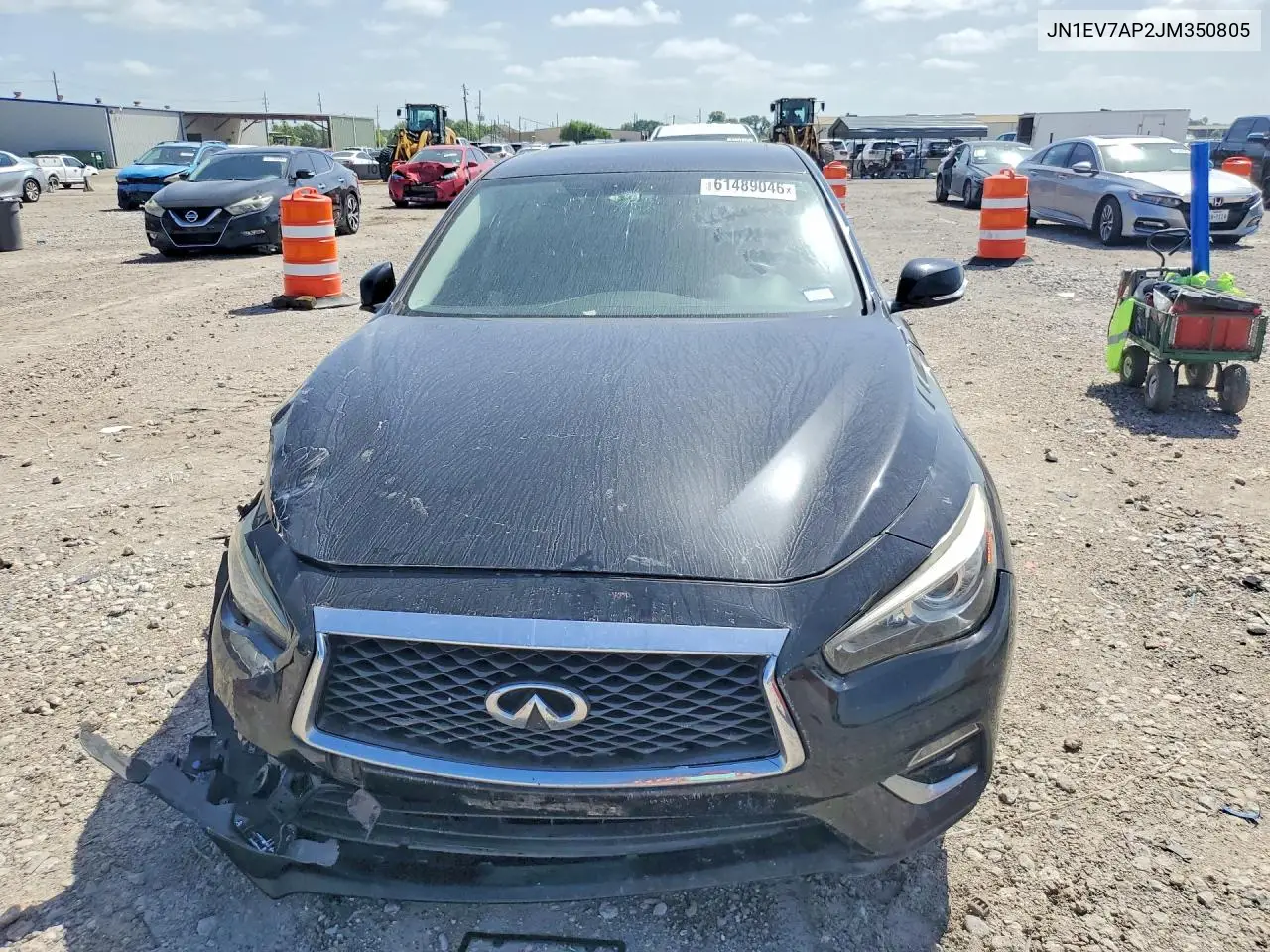 2018 Infiniti Q50 3.0T Luxe VIN: JN1EV7AP2JM350805 Lot: 61489046