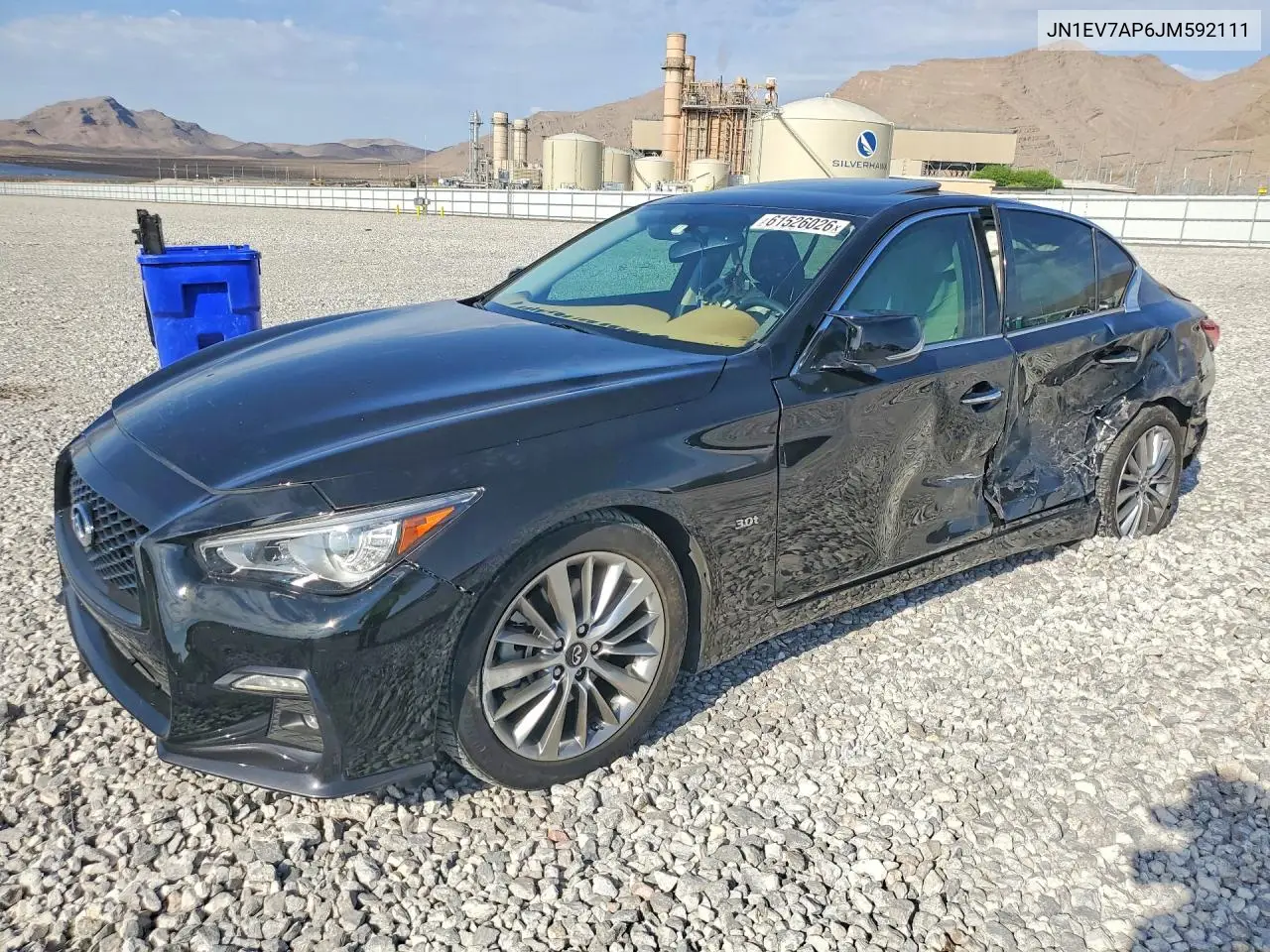 2018 Infiniti Q50 3.0T Luxe VIN: JN1EV7AP6JM592111 Lot: 61526026