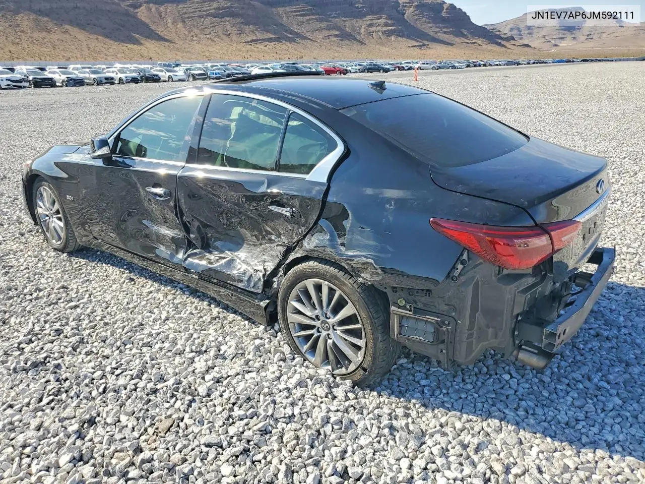 2018 Infiniti Q50 3.0T Luxe VIN: JN1EV7AP6JM592111 Lot: 61526026