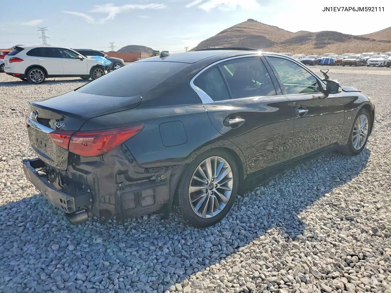 2018 Infiniti Q50 3.0T Luxe VIN: JN1EV7AP6JM592111 Lot: 61526026