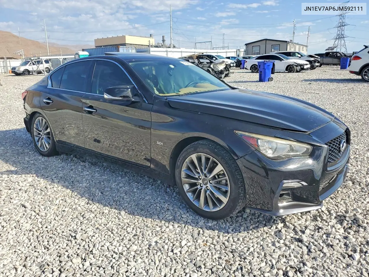 2018 Infiniti Q50 3.0T Luxe VIN: JN1EV7AP6JM592111 Lot: 61526026