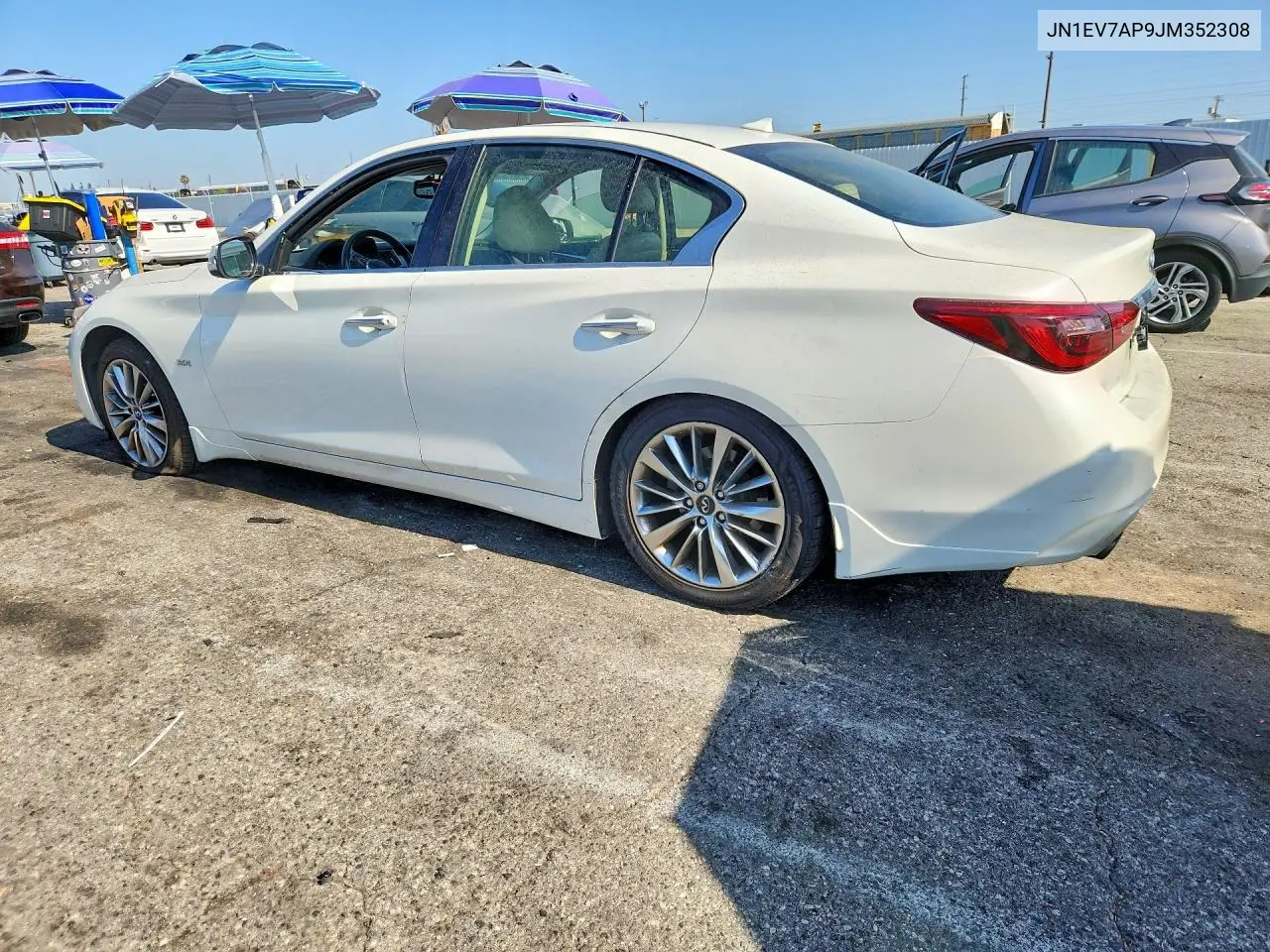 2018 Infiniti Q50 3.0T Luxe VIN: JN1EV7AP9JM352308 Lot: 61606996