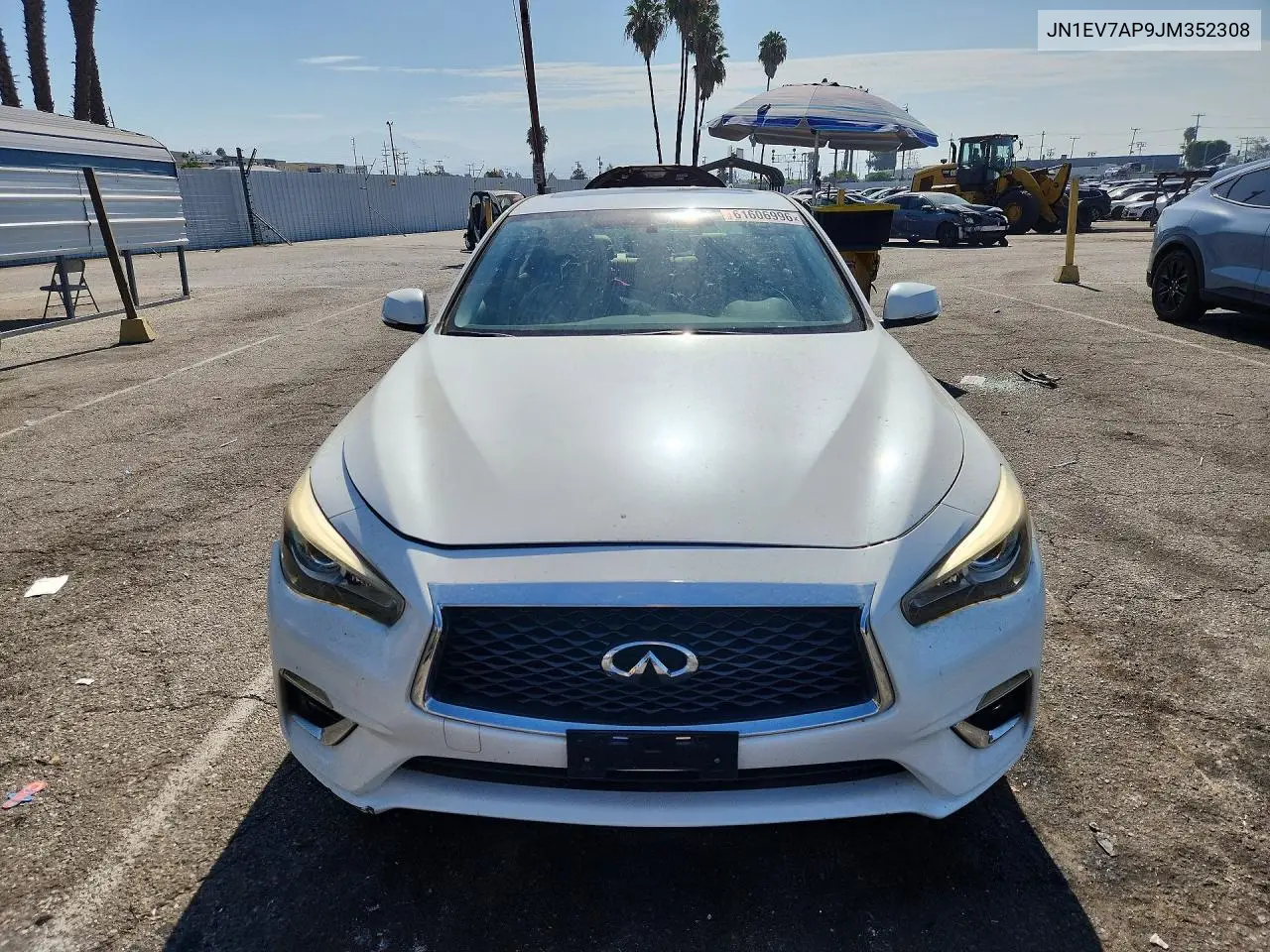 2018 Infiniti Q50 3.0T Luxe VIN: JN1EV7AP9JM352308 Lot: 61606996