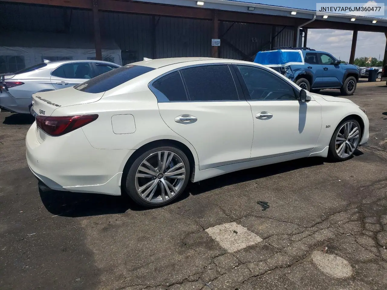 2018 Infiniti Q50 3.0T Sport VIN: JN1EV7AP6JM360477 Lot: 61626716