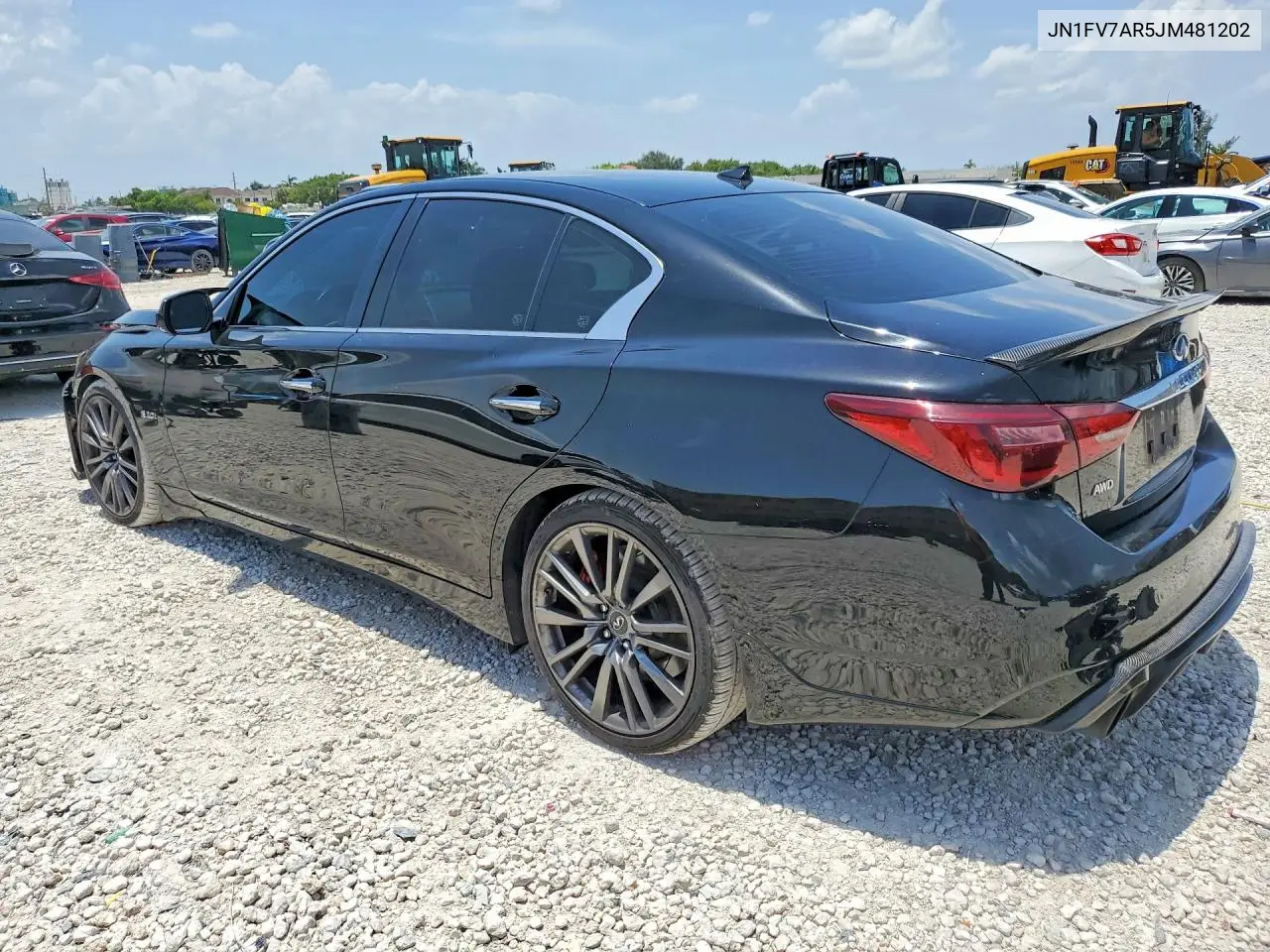 2018 Infiniti Q50 Red Sport 400 VIN: JN1FV7AR5JM481202 Lot: 61672636