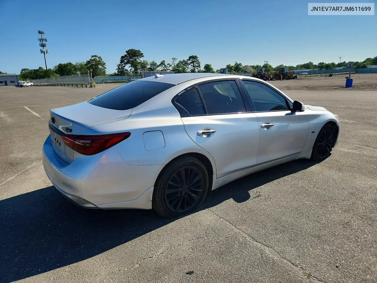 2018 Infiniti Q50 3.0T Luxe VIN: JN1EV7AR7JM611699 Lot: 61741956