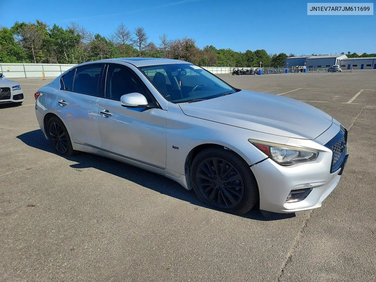 2018 Infiniti Q50 3.0T Luxe VIN: JN1EV7AR7JM611699 Lot: 61741956