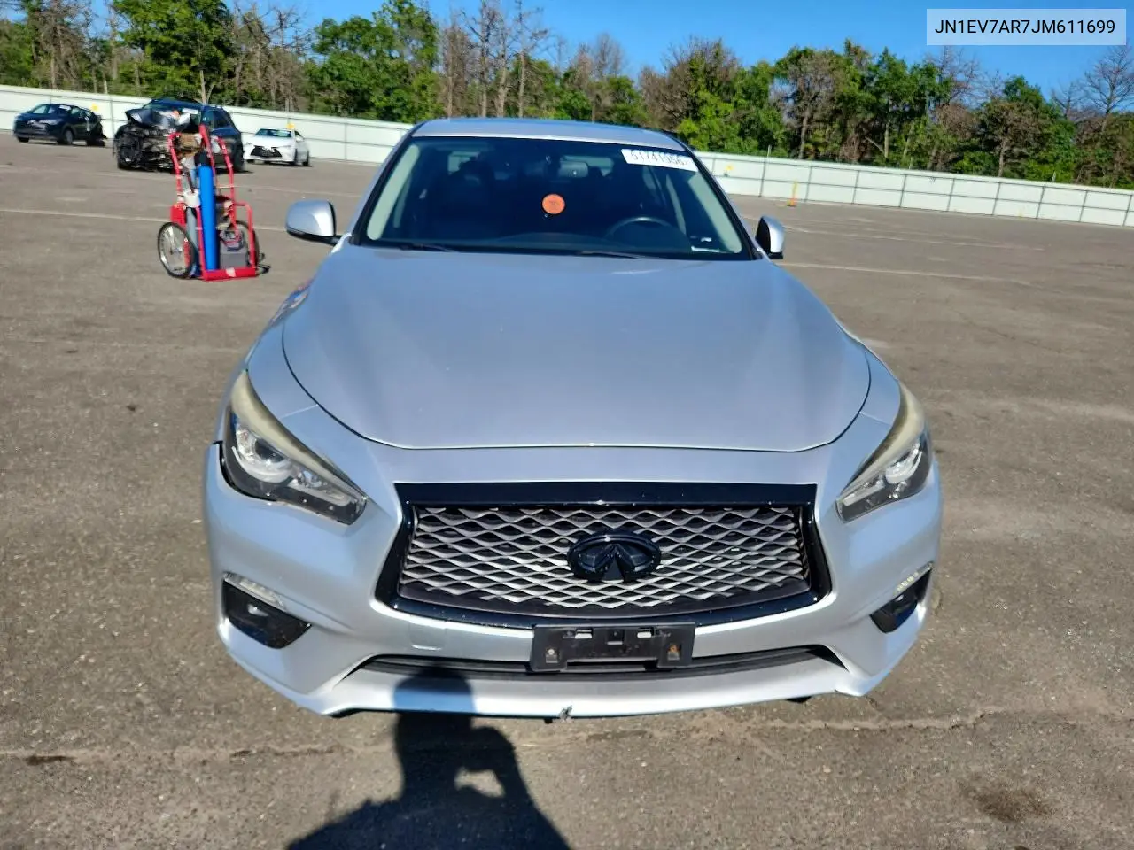 2018 Infiniti Q50 3.0T Luxe VIN: JN1EV7AR7JM611699 Lot: 61741956