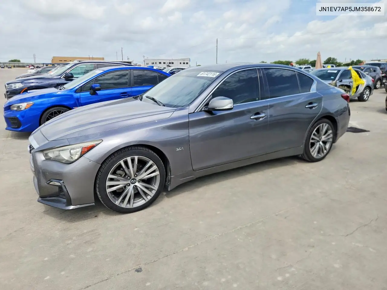 2018 Infiniti Q50 3.0T Sport VIN: JN1EV7AP5JM358672 Lot: 61742116