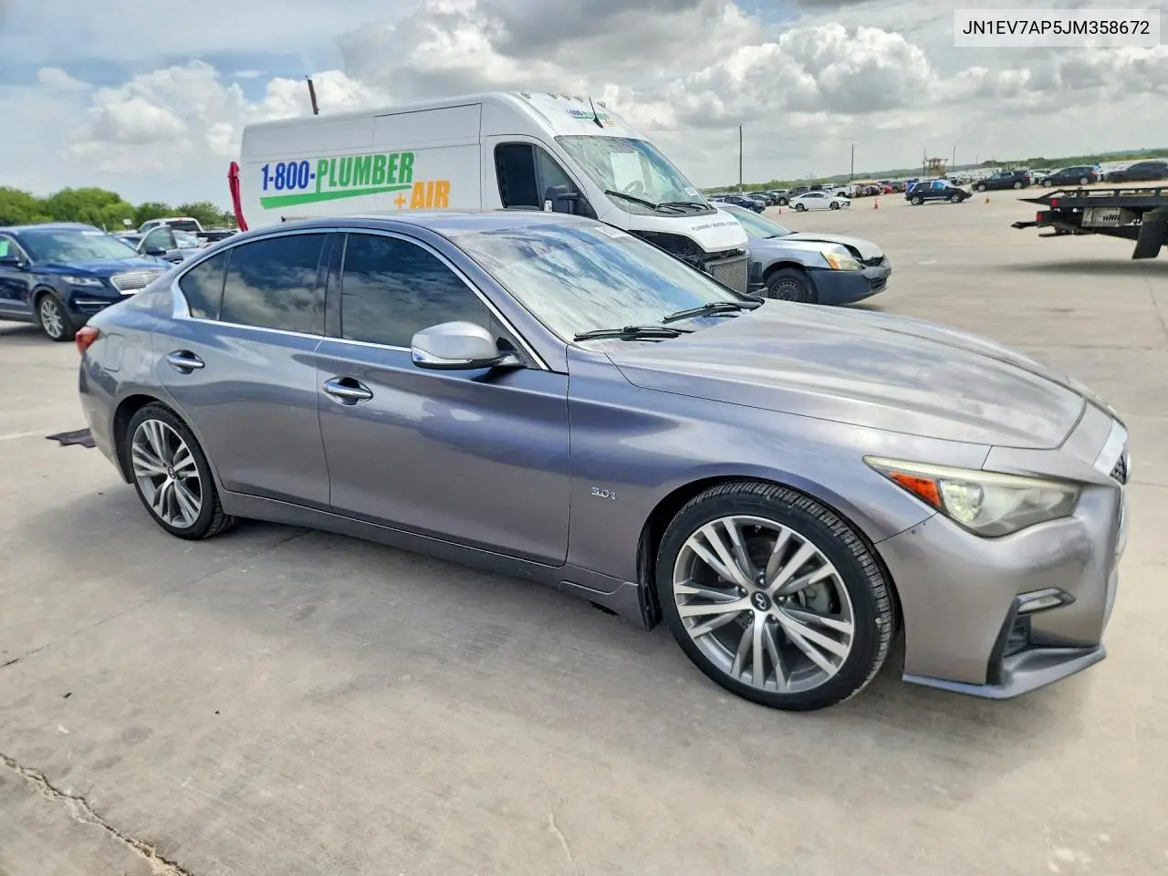 2018 Infiniti Q50 3.0T Sport VIN: JN1EV7AP5JM358672 Lot: 61742116