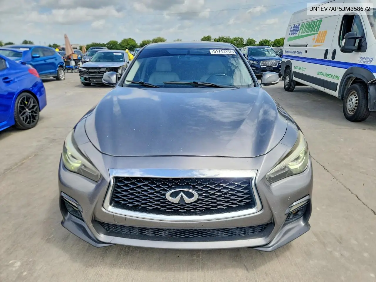 2018 Infiniti Q50 3.0T Sport VIN: JN1EV7AP5JM358672 Lot: 61742116