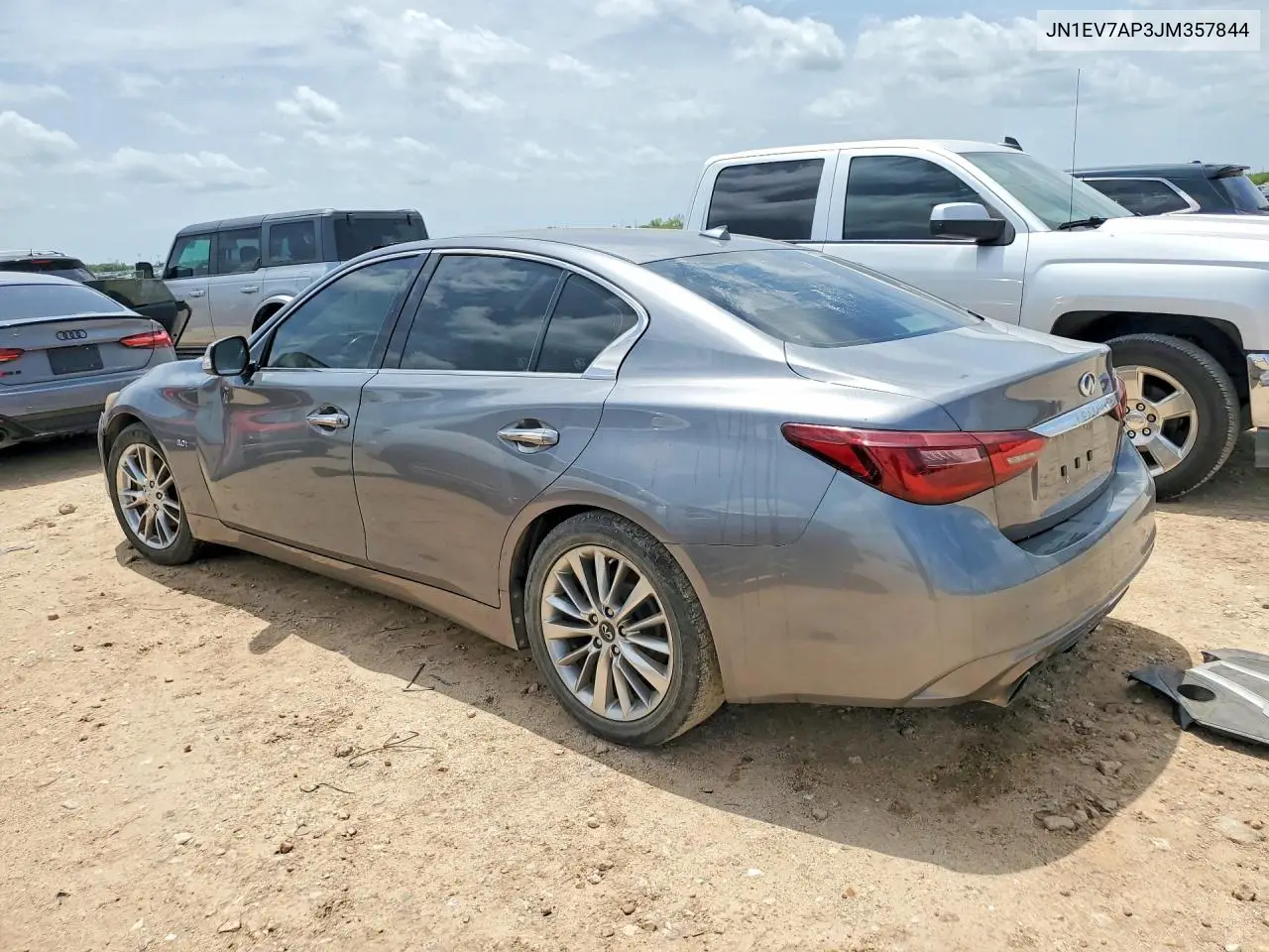 2018 Infiniti Q50 3.0T Luxe VIN: JN1EV7AP3JM357844 Lot: 61758506