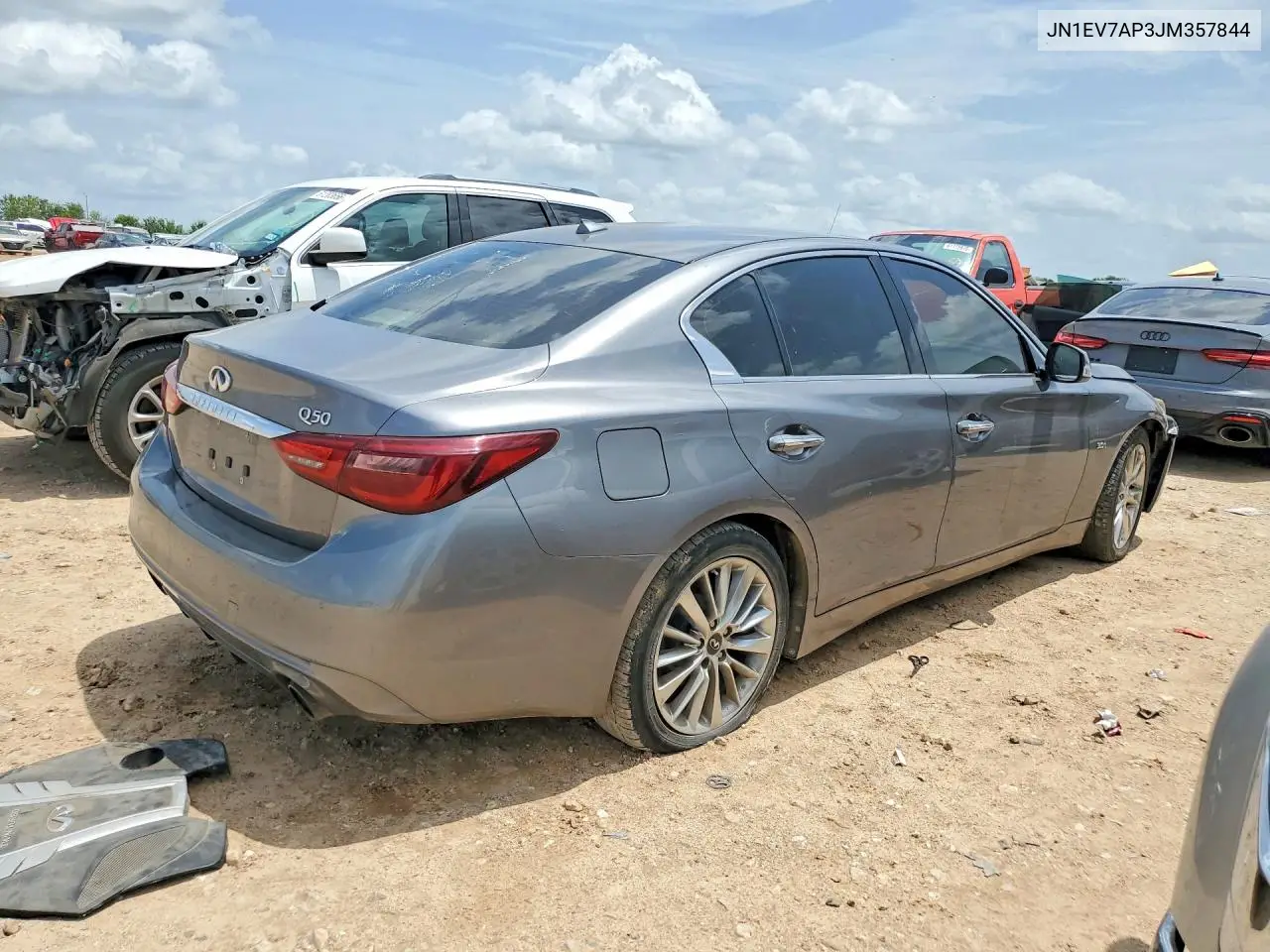 2018 Infiniti Q50 3.0T Luxe VIN: JN1EV7AP3JM357844 Lot: 61758506