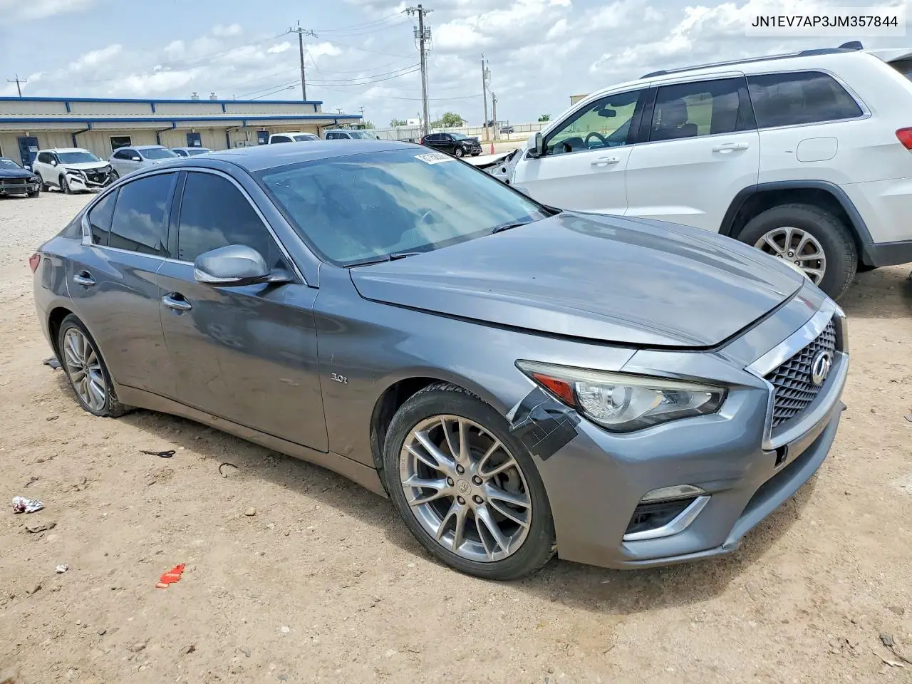 2018 Infiniti Q50 3.0T Luxe VIN: JN1EV7AP3JM357844 Lot: 61758506