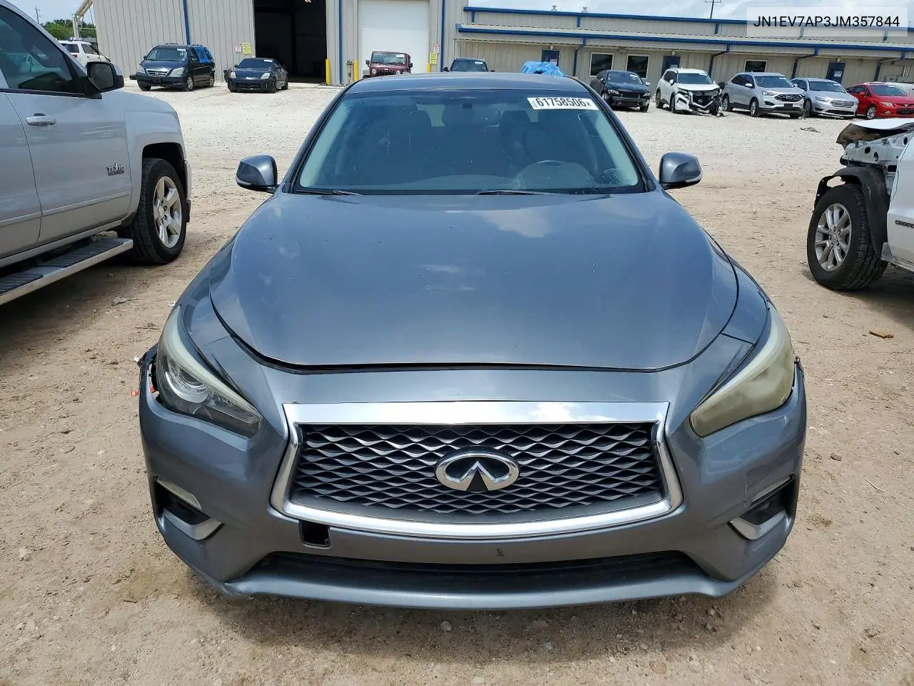 2018 Infiniti Q50 3.0T Luxe VIN: JN1EV7AP3JM357844 Lot: 61758506