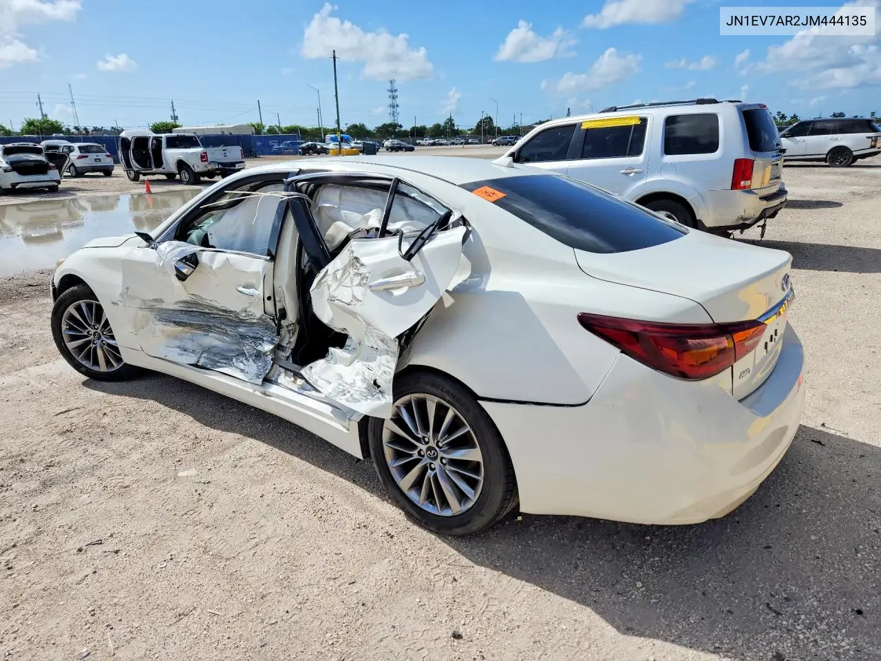 2018 Infiniti Q50 3.0T Luxe VIN: JN1EV7AR2JM444135 Lot: 61782406
