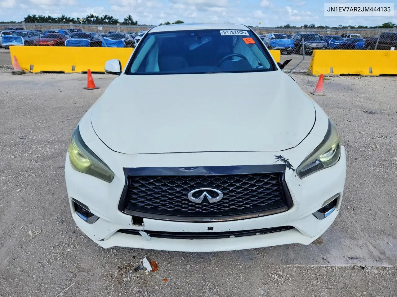 2018 Infiniti Q50 3.0T Luxe VIN: JN1EV7AR2JM444135 Lot: 61782406