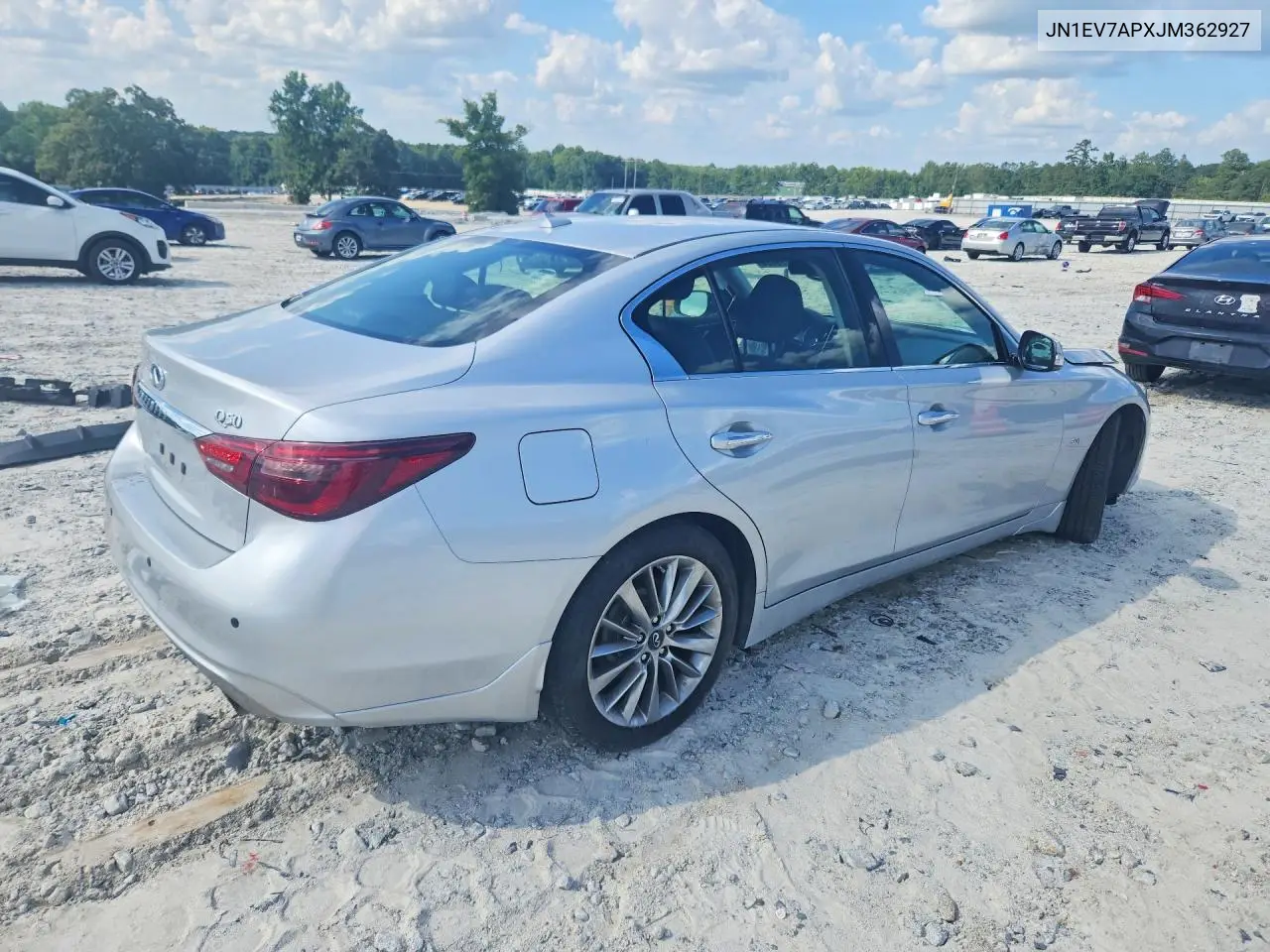 2018 Infiniti Q50 3.0T Luxe VIN: JN1EV7APXJM362927 Lot: 61799096