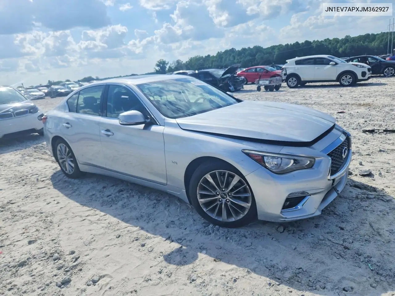 2018 Infiniti Q50 3.0T Luxe VIN: JN1EV7APXJM362927 Lot: 61799096