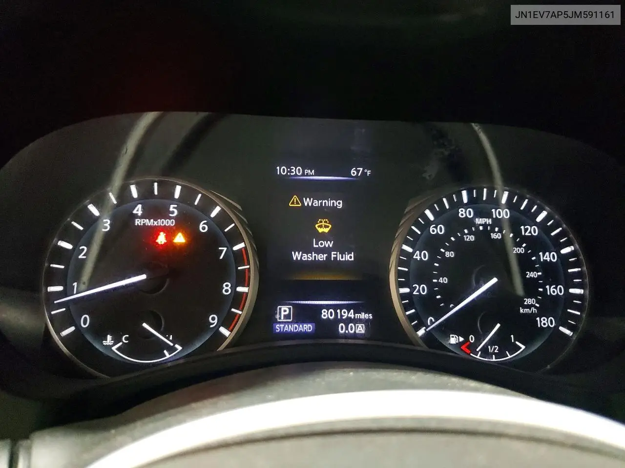 2018 Infiniti Q50 3.0T Luxe VIN: JN1EV7AP5JM591161 Lot: 62270816