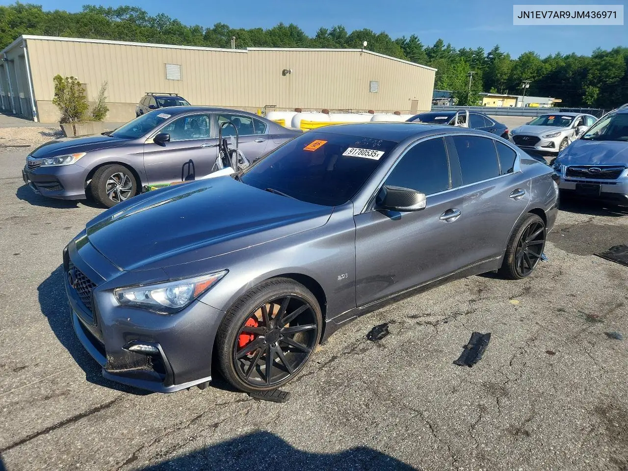 2018 Infiniti Q50 Luxe VIN: JN1EV7AR9JM436971 Lot: 91780535