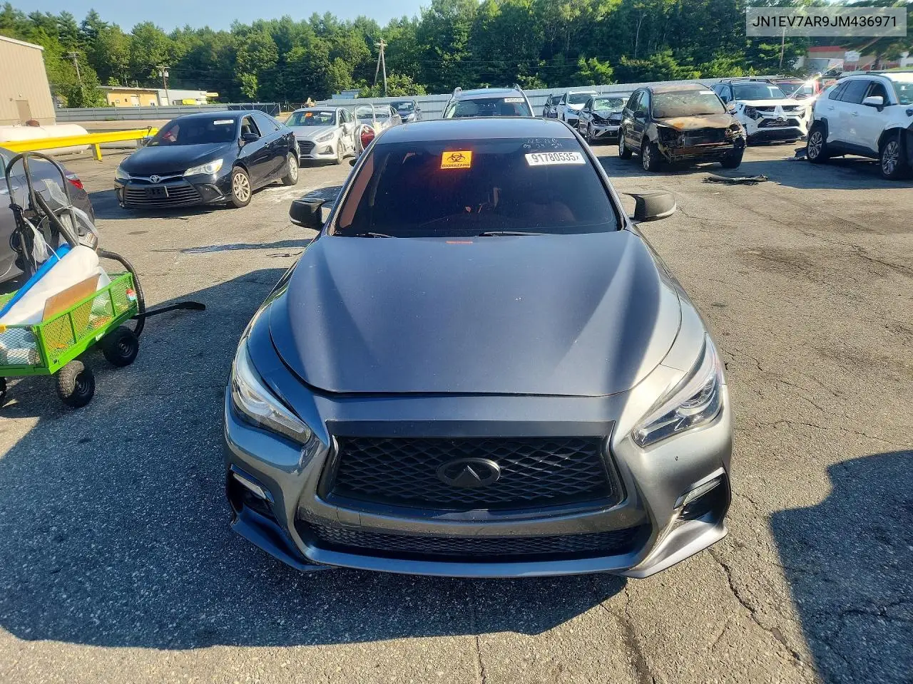 2018 Infiniti Q50 Luxe VIN: JN1EV7AR9JM436971 Lot: 91780535