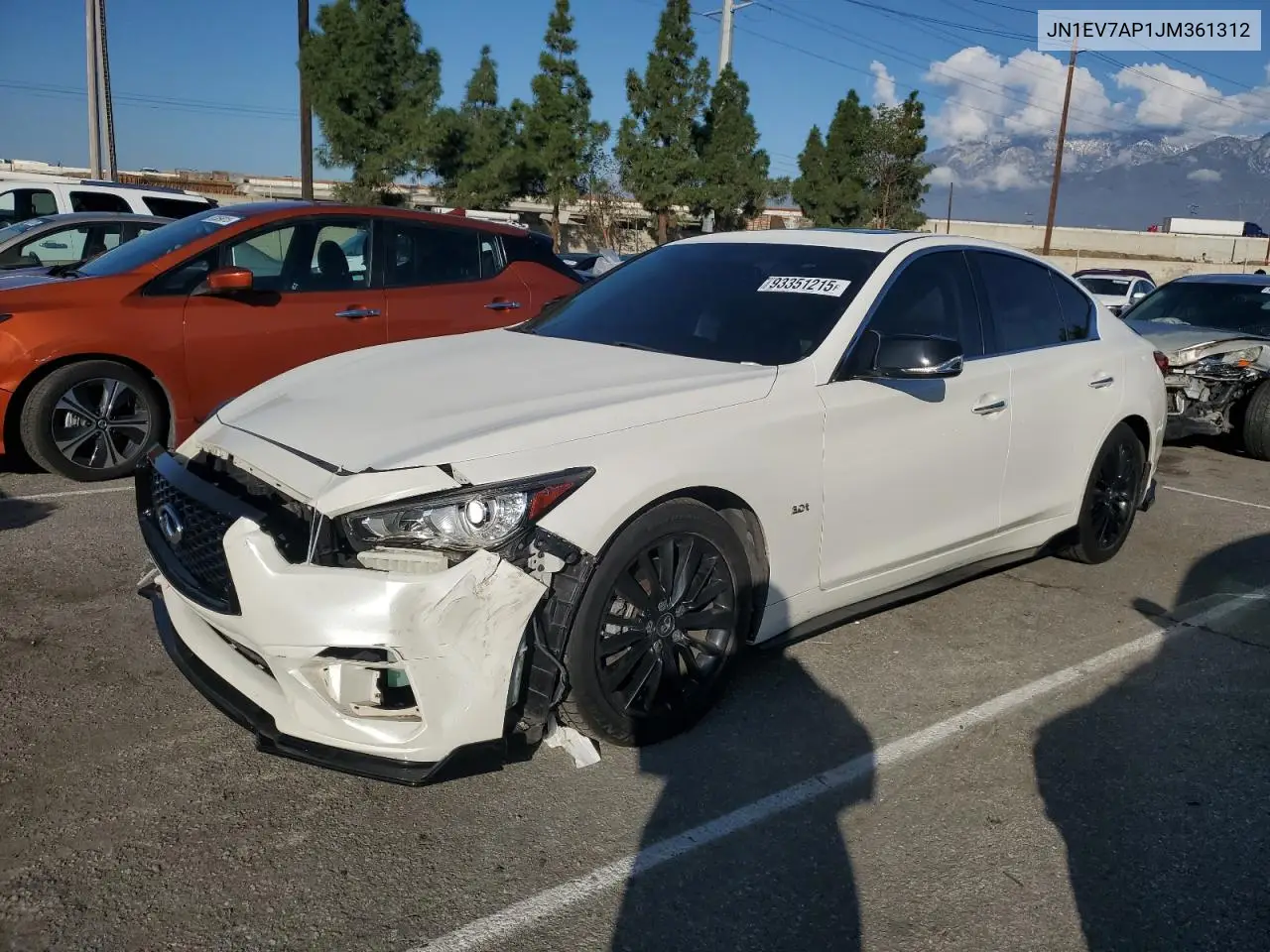 JN1EV7AP1JM361312 2018 Infiniti Q50 Luxe