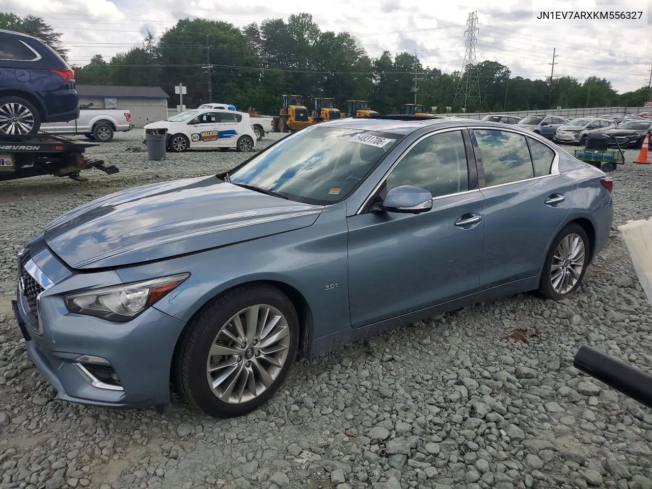 2019 Infiniti Q50 3.0T Luxe VIN: JN1EV7ARXKM556327 Lot: 54831706