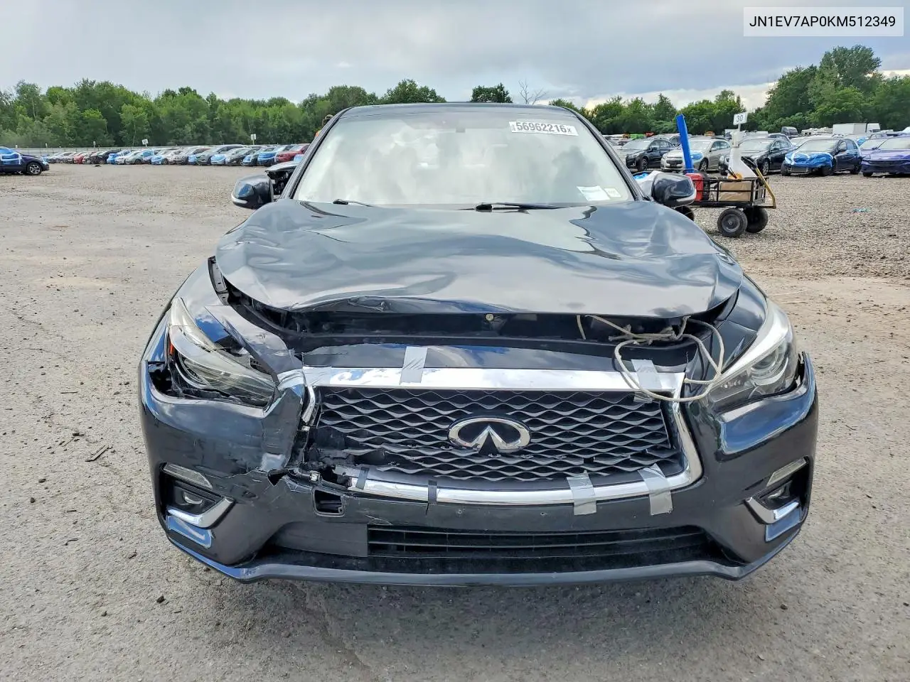 2019 Infiniti Q50 3.0T Luxe VIN: JN1EV7AP0KM512349 Lot: 56962216